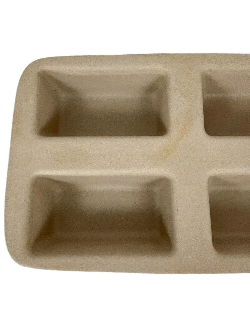 Pampered Chef 1418 Stoneware 4 Mini Loaf Pan 15X8 Family Heritage Baking Stone